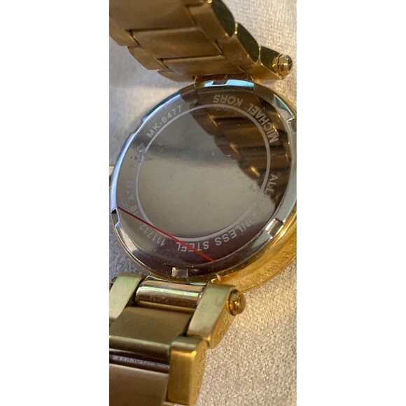 Michael Kors MK6477 Mother of Pearl Dial Two Tone Stainless Steel Women's Watch - Picture 9 of 11